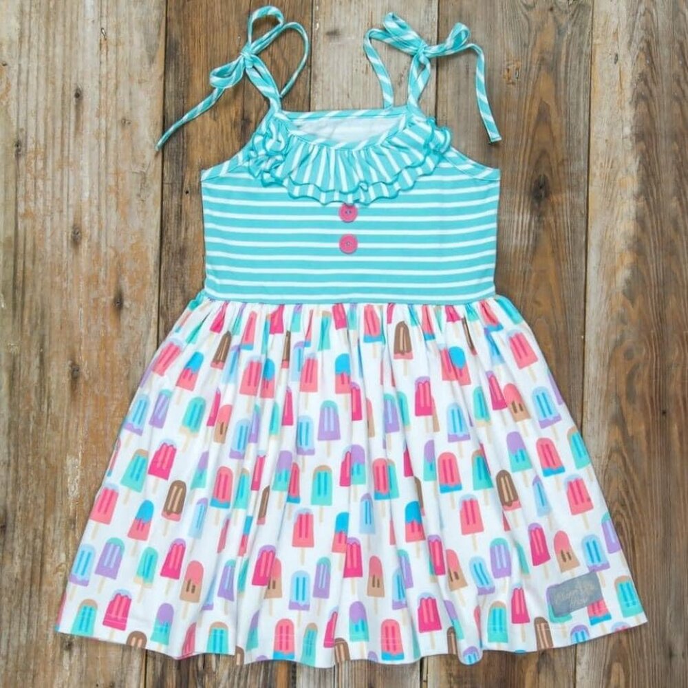 Eleanor Rose 3/4 Knit Popsicles Dress